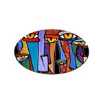 Art Painting Pop Design Stars Sticker Oval (10 pack)