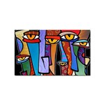 Art Painting Pop Design Stars Sticker Rectangular (10 pack)