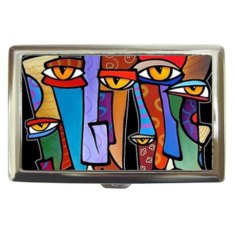 Art Painting Pop Design Stars Cigarette Money Case from ArtsNow.com Front