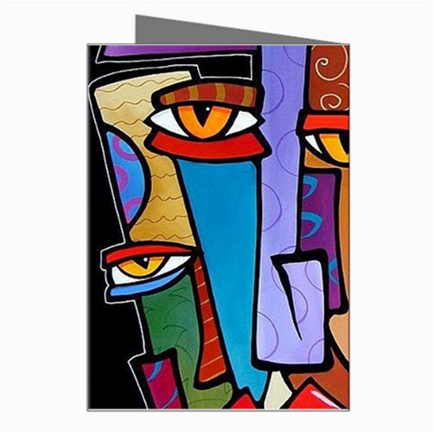 Art Painting Pop Design Stars Greeting Card from ArtsNow.com Right