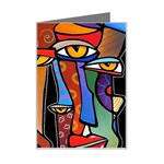 Art Painting Pop Design Stars Mini Greeting Card