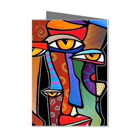 Art Painting Pop Design Stars Mini Greeting Cards (Pkg of 8) from ArtsNow.com Left