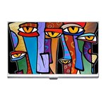 Art Painting Pop Design Stars Business Card Holder