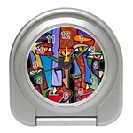 Art Painting Pop Design Stars Travel Alarm Clock