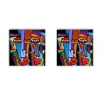 Art Painting Pop Design Stars Cufflinks (Square)