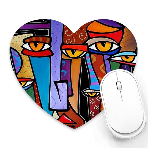 Art Painting Pop Design Stars Heart Mousepad from ArtsNow.com Front