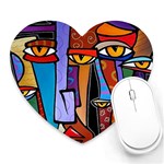 Art Painting Pop Design Stars Heart Mousepad