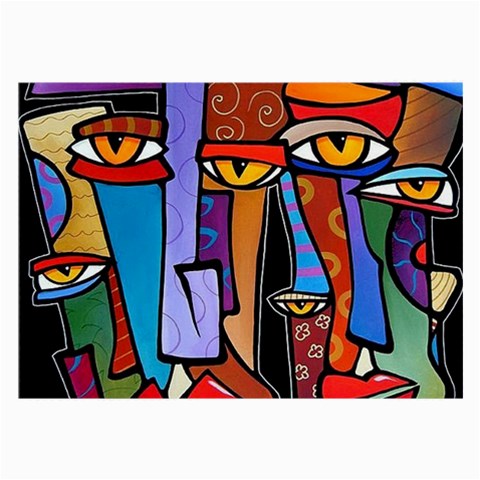 Art Painting Pop Design Stars Large Glasses Cloth (2 Sides) from ArtsNow.com Front