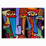 Art Painting Pop Design Stars Large Glasses Cloth (2 Sides)