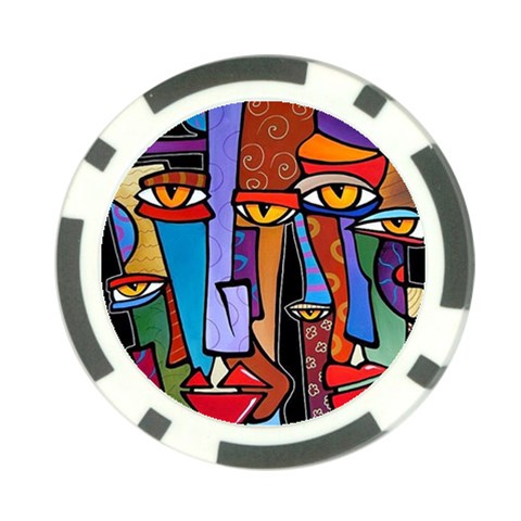 Art Painting Pop Design Stars Poker Chip Card Guard from ArtsNow.com Front