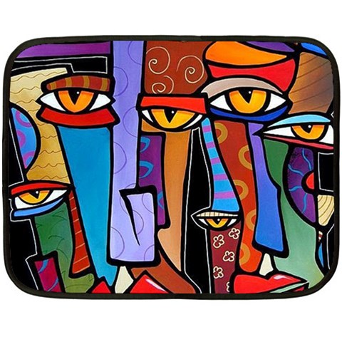 Art Painting Pop Design Stars Double Sided Fleece Blanket (Mini) from ArtsNow.com 35 x27  Blanket Front