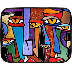 Art Painting Pop Design Stars Double Sided Fleece Blanket (Mini) from ArtsNow.com 35 x27  Blanket Back
