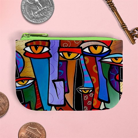 Art Painting Pop Design Stars Mini Coin Purse from ArtsNow.com Front
