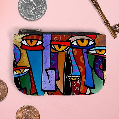 Art Painting Pop Design Stars Mini Coin Purse from ArtsNow.com Front
