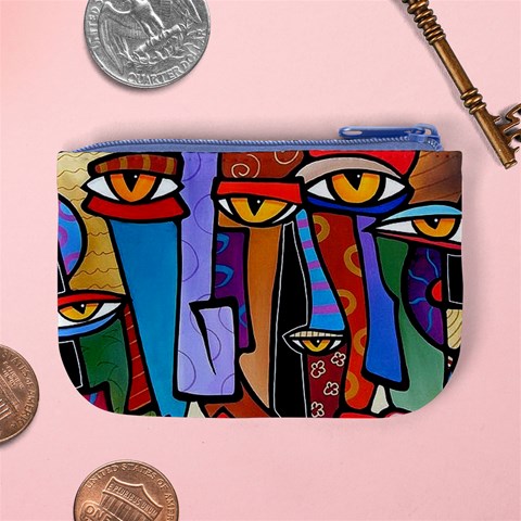 Art Painting Pop Design Stars Mini Coin Purse from ArtsNow.com Back