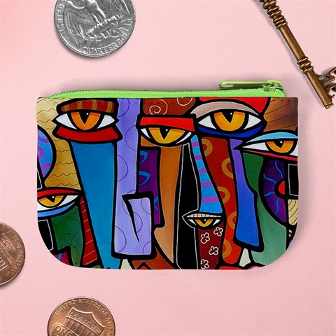 Art Painting Pop Design Stars Mini Coin Purse from ArtsNow.com Back