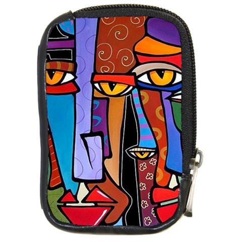 Art Painting Pop Design Stars Compact Camera Leather Case from ArtsNow.com Front