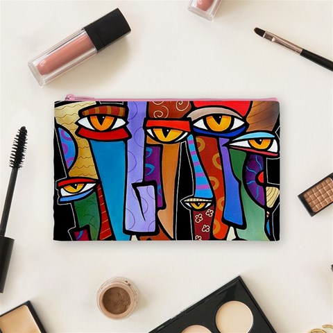 Art Painting Pop Design Stars Cosmetic Bag (Medium) from ArtsNow.com Front