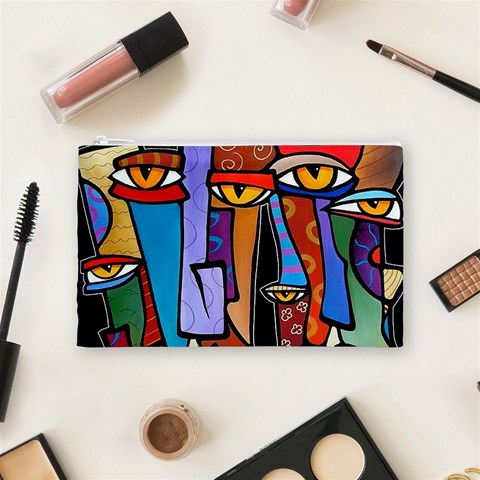 Art Painting Pop Design Stars Cosmetic Bag (Medium) from ArtsNow.com Front