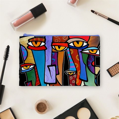 Art Painting Pop Design Stars Cosmetic Bag (Medium) from ArtsNow.com Front