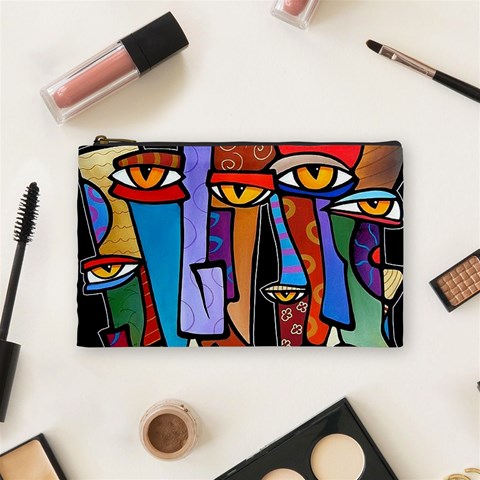 Art Painting Pop Design Stars Cosmetic Bag (Medium) from ArtsNow.com Front