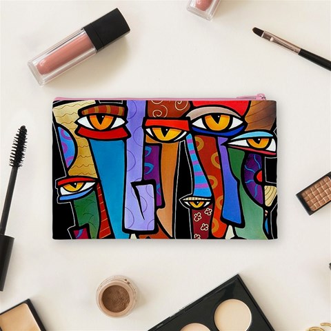 Art Painting Pop Design Stars Cosmetic Bag (Medium) from ArtsNow.com Back
