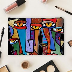 Art Painting Pop Design Stars Cosmetic Bag (Large) from ArtsNow.com Back