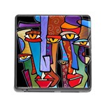 Art Painting Pop Design Stars Memory Card Reader (Square)