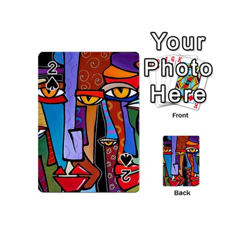 Art Painting Pop Design Stars Playing Cards 54 (Mini) from ArtsNow.com Front - Spade2