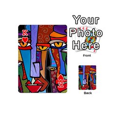 King Art Painting Pop Design Stars Playing Cards 54 (Mini) from ArtsNow.com Front - HeartK