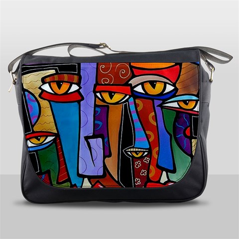 Art Painting Pop Design Stars Messenger Bag from ArtsNow.com Front