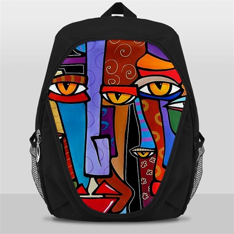 Art Painting Pop Design Stars Backpack Bag from ArtsNow.com Front