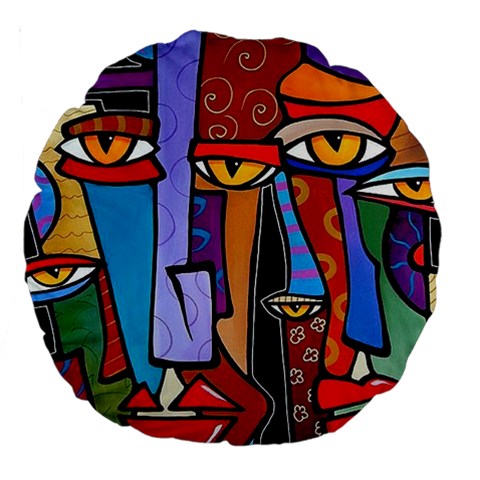 Art Painting Pop Design Stars Large 18  Premium Round Cushion  from ArtsNow.com Front