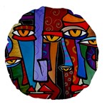 Art Painting Pop Design Stars Large 18  Premium Round Cushion 