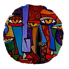 Art Painting Pop Design Stars Large 18  Premium Round Cushion  from ArtsNow.com Back