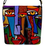 Art Painting Pop Design Stars Flap Closure Messenger Bag (S)