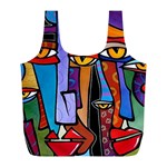Art Painting Pop Design Stars Full Print Recycle Bag (L)