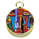 Art Painting Pop Design Stars Gold Compass