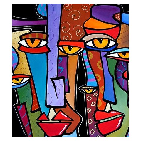Art Painting Pop Design Stars Drawstring Pouch (Small) from ArtsNow.com Front