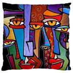 Art Painting Pop Design Stars Large Flano Cushion Case (Two Sides)