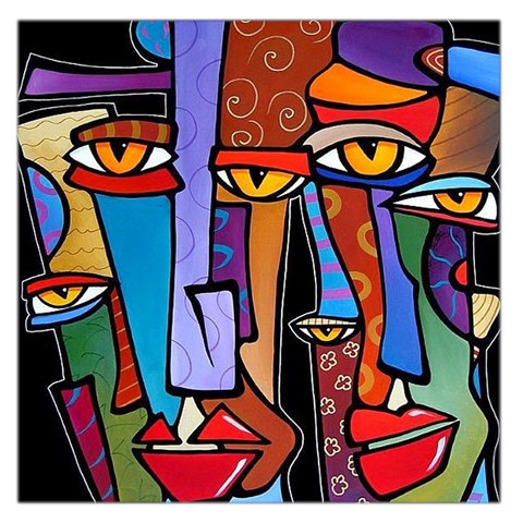 Art Painting Pop Design Stars Large Satin Scarf (Square) from ArtsNow.com Front