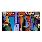 Art Painting Pop Design Stars Satin Shawl