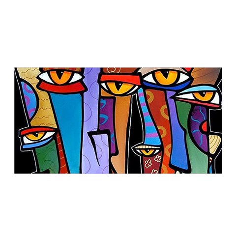 Art Painting Pop Design Stars Satin Wrap from ArtsNow.com Front