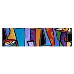 Art Painting Pop Design Stars Satin Scarf (Oblong)