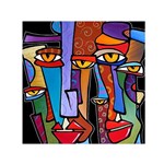 Art Painting Pop Design Stars Small Satin Scarf (Square)