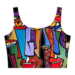 Art Painting Pop Design Stars Midi Sleeveless Dress from ArtsNow.com Top Front