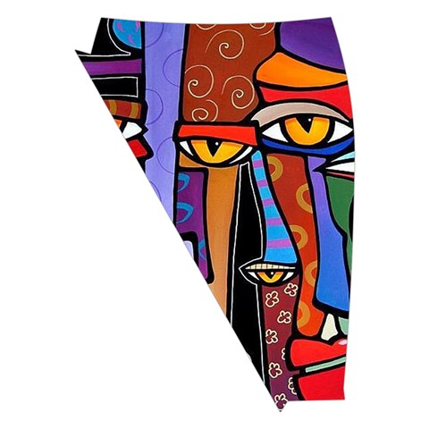 Art Painting Pop Design Stars Midi Wrap Pencil Skirt from ArtsNow.com Front Left