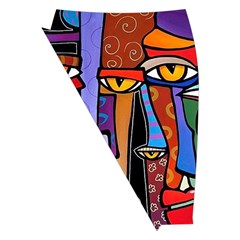 Art Painting Pop Design Stars Midi Wrap Pencil Skirt from ArtsNow.com Front Left