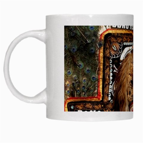 Barongan Reok White Mug from ArtsNow.com Left