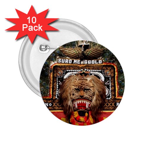 Barongan Reok 2.25  Button (10 pack) from ArtsNow.com Front